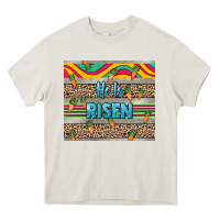 Cream He is risen tumbler Easter Day Heavy Core Tee - HowdyJamesFarm