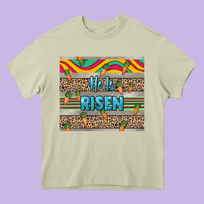 He Is Risen Tumbler Easter Day Heavy Core Tee Designed By Howdyjamesfarm