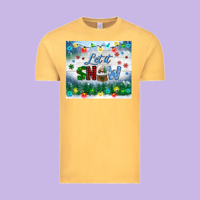 Let It Snow Tumbler Vintage Tee Designed By Bundleandbundleshop