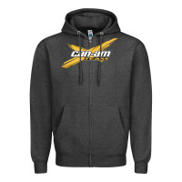 Charcoal Heather can am team Zipper Hoodie - artisFamous