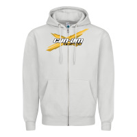 Dove Grey can am team Zipper Hoodie - artisFamous