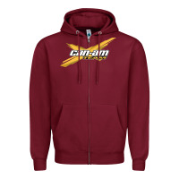 Burgundy can am team Zipper Hoodie - artisFamous