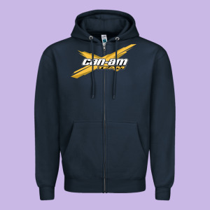 Can Am Team Zipper Hoodie Designed By Artisfamous
