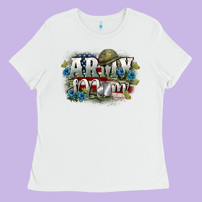 Army Mom Mother's Day Ladies Tee Designed By Fadigitalartstudio