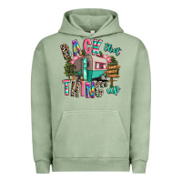 Pigment Oil Green back that thing up camping Urban Hoodie - RanaPortraitStore