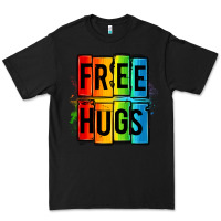 Black free hugs Premium Tee - OliviaCreatesArt