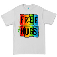 Dove Grey free hugs Premium Tee - OliviaCreatesArt