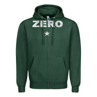 Sports Green zero Zipper Hoodie - artisFamous