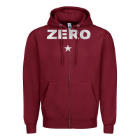 Burgundy zero Zipper Hoodie - artisFamous