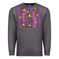 Charcoal Heather mardi gras fleur de lis Premium Sweatshirt - RanaPortraitStore