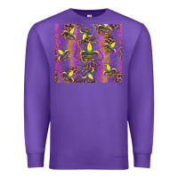 Purple mardi gras fleur de lis Premium Sweatshirt - RanaPortraitStore