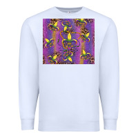 White mardi gras fleur de lis Premium Sweatshirt - RanaPortraitStore