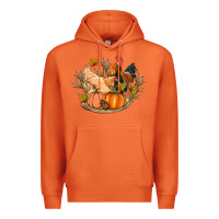 Carrot fall coop animals pumpkin Premium Hoodie - Artiststas