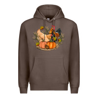Coffee fall coop animals pumpkin Premium Hoodie - Artiststas