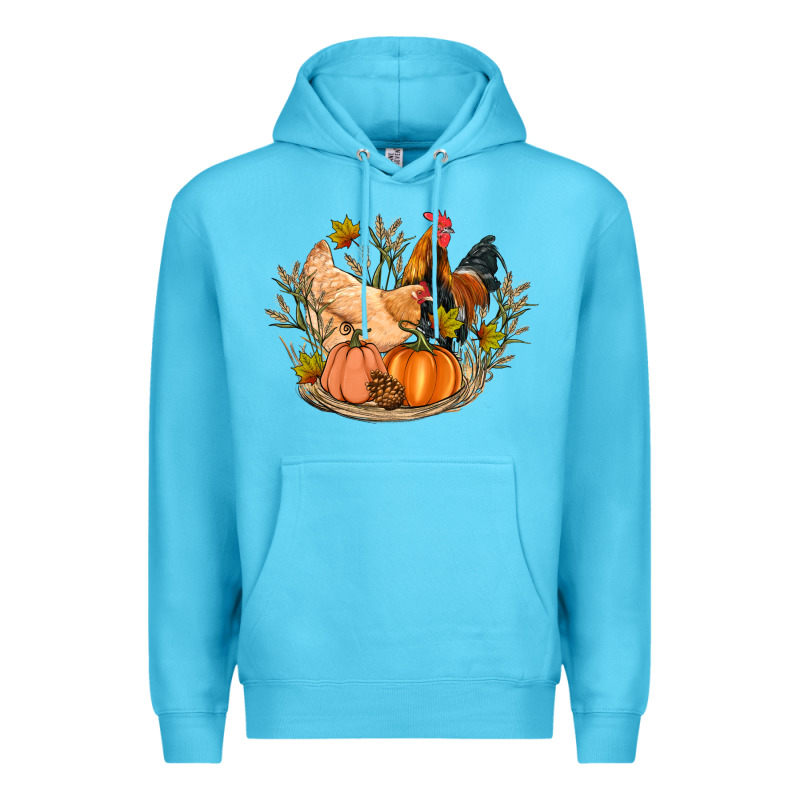 Fall Coop Animals Pumpkin Premium Hoodie by Artiststas | Teevron