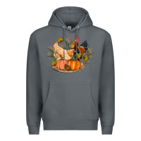 Rock fall coop animals pumpkin Premium Hoodie - Artiststas