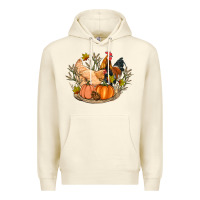 Sandshell fall coop animals pumpkin Premium Hoodie - Artiststas