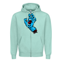 Seafoam santacruz screaming hand Zipper Hoodie - artisFamous