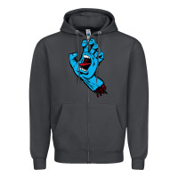 Smoke santacruz screaming hand Zipper Hoodie - artisFamous