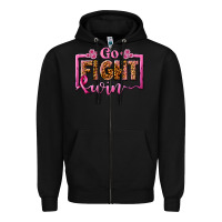 Black go fight win Zipper Hoodie - JahusDesignShop