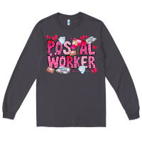 Smoke Postal Worker Long Sleeve Tee - CowhideDigitalArt