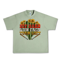 Oil Green hit hard run fast turn left Urban Heavy Tee - BundleAndBundleShop