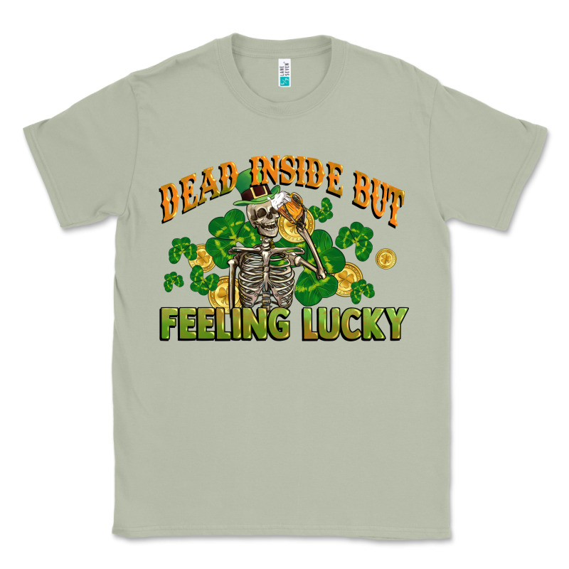 Dead Inside But Feeling Lucky St. Patrick's Day Classic Tee by CowGirlArtShop | Teevron