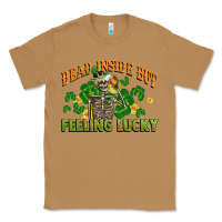 Toasted Coconut Dead inside but feeling lucky St. Patrick's Day Classic Tee - CowGirlArtShop