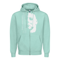 Seafoam halloween michael myers Zipper Hoodie - artisFamous