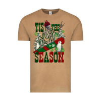 Vintage Camel tis the season skeleton snowboard Vintage Tee - FaDigitalArtStudio