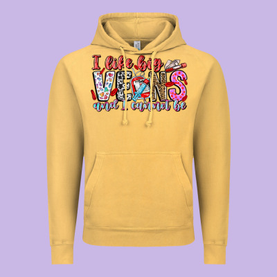 I Like Big Veins And Cannot Be Vintage Hoodie Designed By Cowhidedigitalart