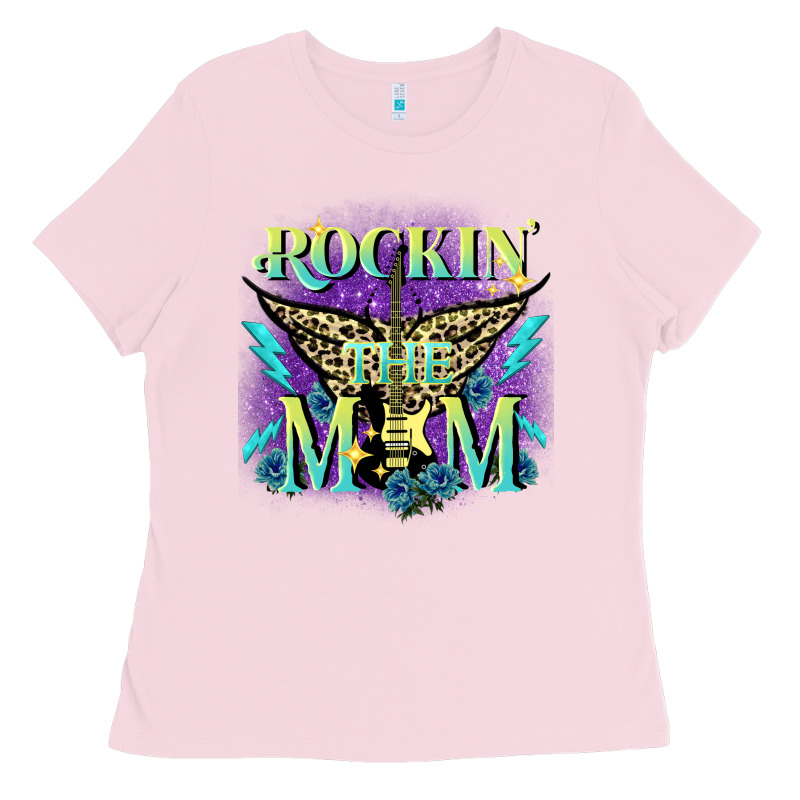 Rockin' The Mom Mother's Day Ladies Tee by FaDigitalArtStudio | Teevron