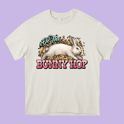 Do The Bunny Hop Easter Day Heavy Core Tee Designed By Howdyjamesfarm