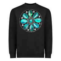 Black turquoise gemstone Heavyweight Sweatshirt - JahusDesignShop