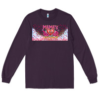 Plum Mama is Valentine 16oz Long Sleeve Tee - CowhideDigitalArt