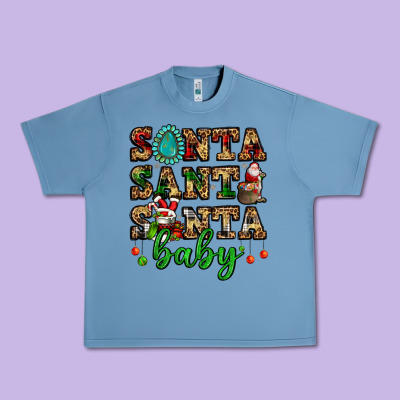 Santa Santa Santa Baby Urban Heavy Tee Designed By Fadigitalartstudio