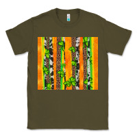 Army Green st patricks shamrock with cowhide Classic Tee - Artiststas