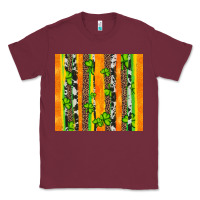 Burgundy st patricks shamrock with cowhide Classic Tee - Artiststas
