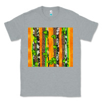Heather Grey st patricks shamrock with cowhide Classic Tee - Artiststas