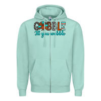 Seafoam gobble til tou wobble Zipper Hoodie - JahusDesignShop