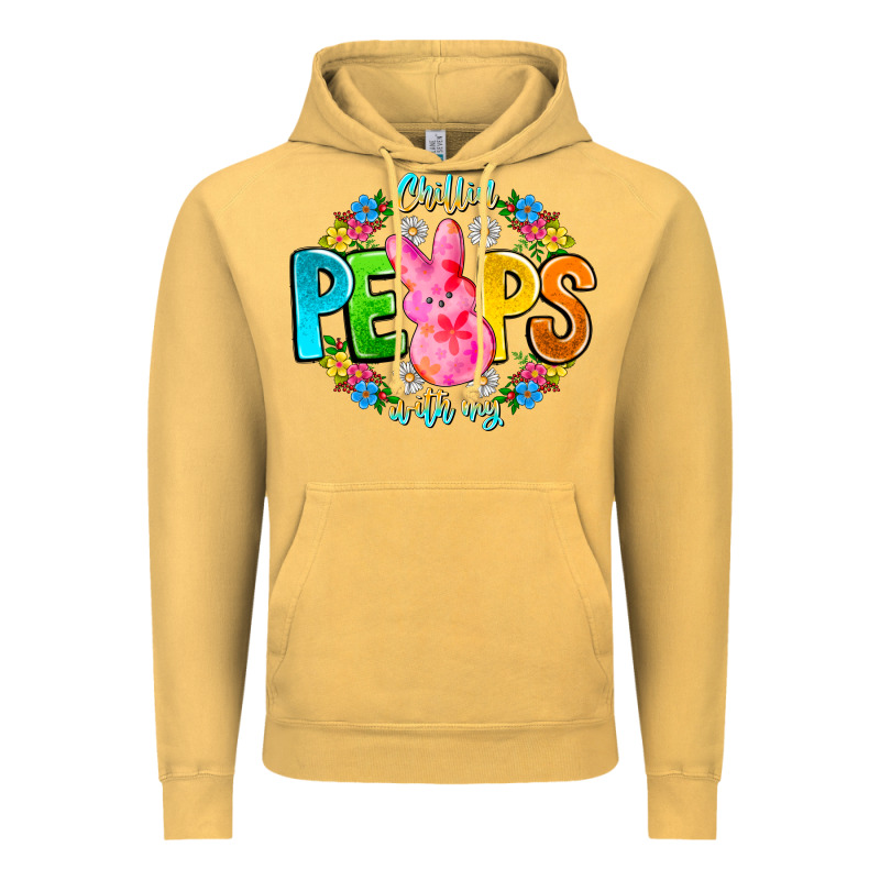 Chillin Peeps With My Vintage Hoodie by CowhideDigitalArt | Teevron