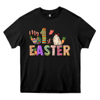 Black My 1st Easter Day Heavy Core Tee - HowdyJamesFarm