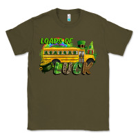 Army Green Loads of luck School bus Classic Tee - CowGirlArtShop