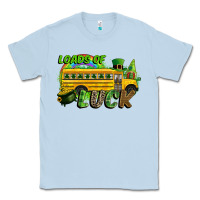 Dusty Blue Loads of luck School bus Classic Tee - CowGirlArtShop