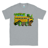 Heather Grey Loads of luck School bus Classic Tee - CowGirlArtShop