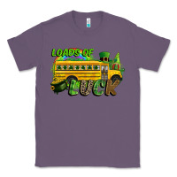 Lavender Loads of luck School bus Classic Tee - CowGirlArtShop