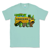 Seafoam Loads of luck School bus Classic Tee - CowGirlArtShop