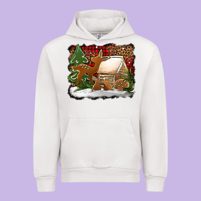 Christmas Cookies Buffalo Plaid Urban Hoodie Designed By Jasminsmagicworld
