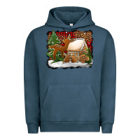 Pigment Midnight Navy Christmas cookies buffalo plaid Urban Hoodie - Jasminsmagicworld