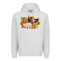 Dove Grey Farm Life Fall Pig Cow Rooster Premium Hoodie - Artiststas